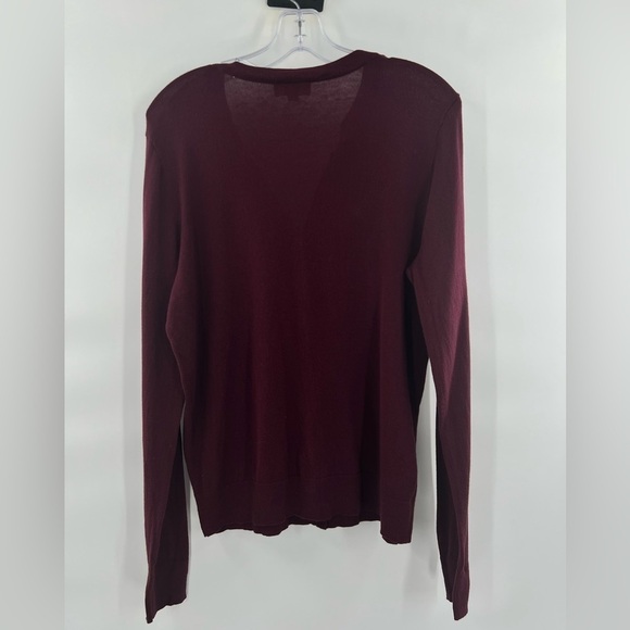 Loft maron cardigan with black bow detail size L - Picture 5 of 8